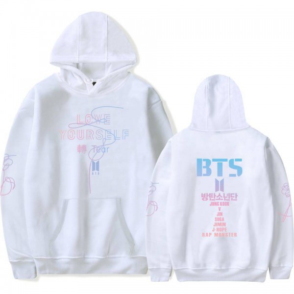 Men bts Hoodie Sweater Love Yourself Her Hoodie Unisex Cosplay Fashion Sweatshirt Streetwear Daily Holiday Tops