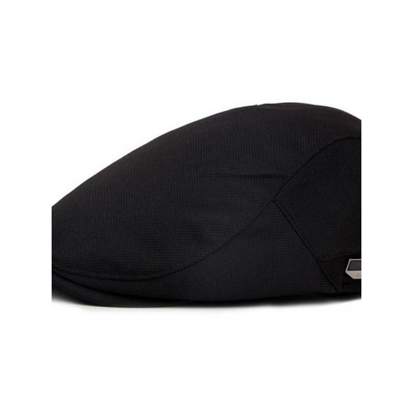 Men's Basic Beret Hat Solid Colored Hat Vintage Flat Cap Driving Hunting Cap Newsboy Hat Fall