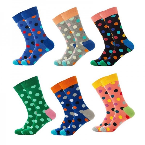 Men's 1 Pair Socks Fashion Novelty Cute Colorful Spring, Fall, Winter, Summer Black Green Gray