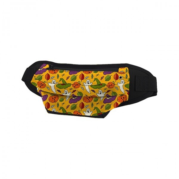 Unisex Bags Oxford Cloth Fanny Pack Zipper Cartoon Halloween Going out Outdoor Bum Bag Earth Yellow